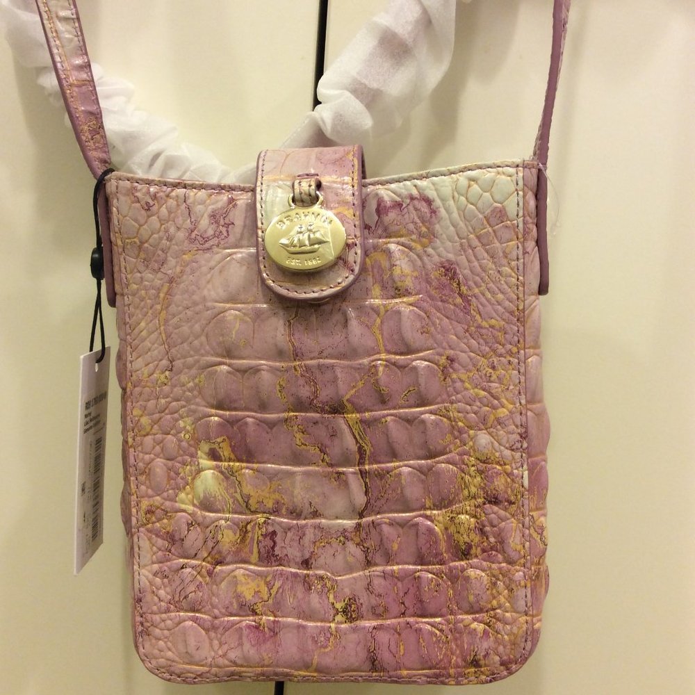 BRAHMIN Marley Lilac Melbourne Crossbody NWT never used